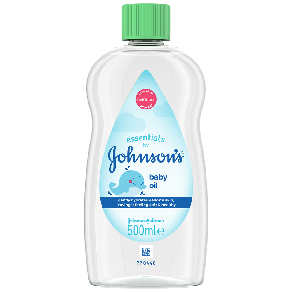 Johnsons and Johnsons Baby Essentials Oil 500ml Image 1