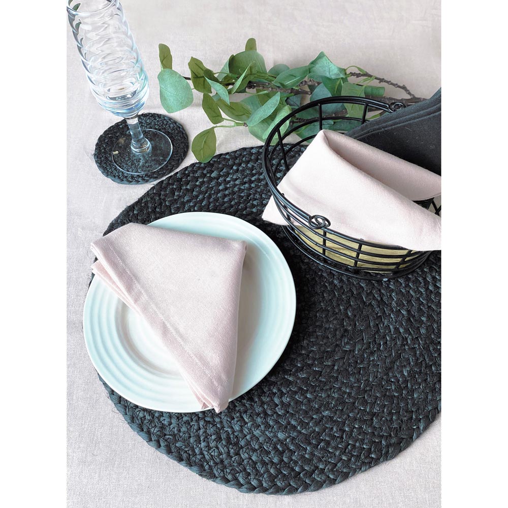 Ure Black Jute Placemats Set of 2 Image 3