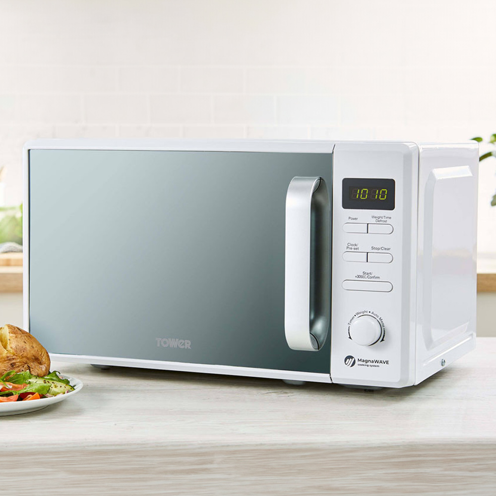 Tower T24037WHT White 20L Digital Microwave Image 3