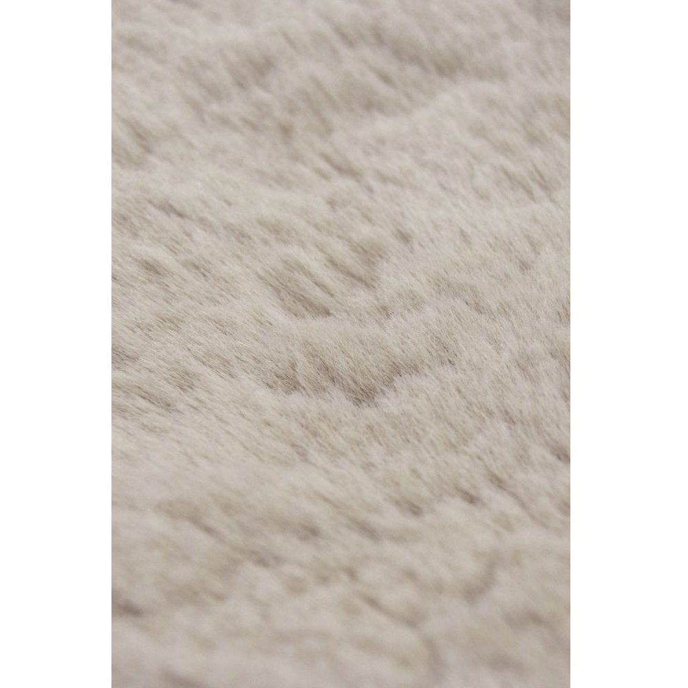 Homemaker Luxurious Faux Fur Natural Rug 70 x 140cm Image 3