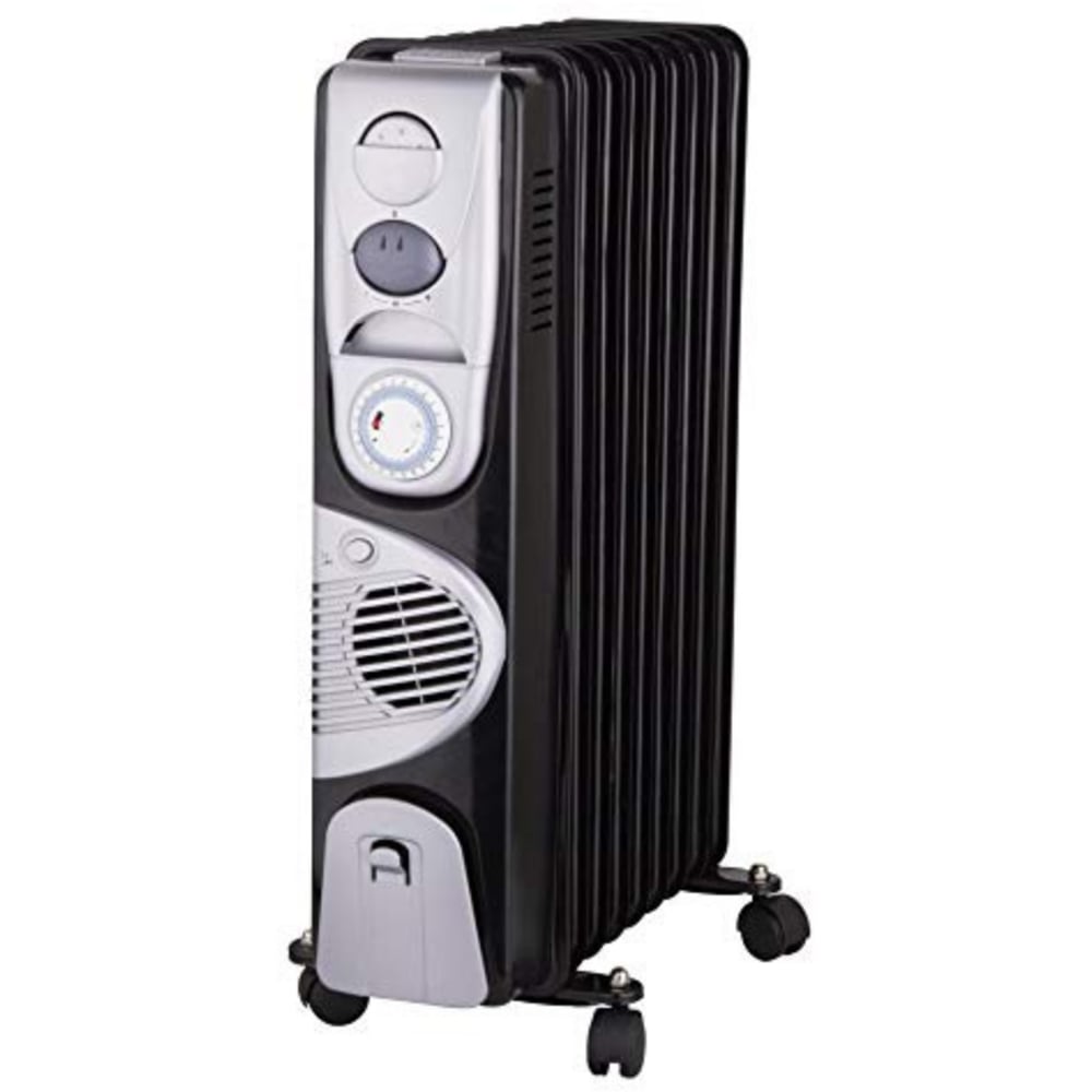 Marco Paul 11 Fins Black Oil Filled Radiator 2500W Image 2