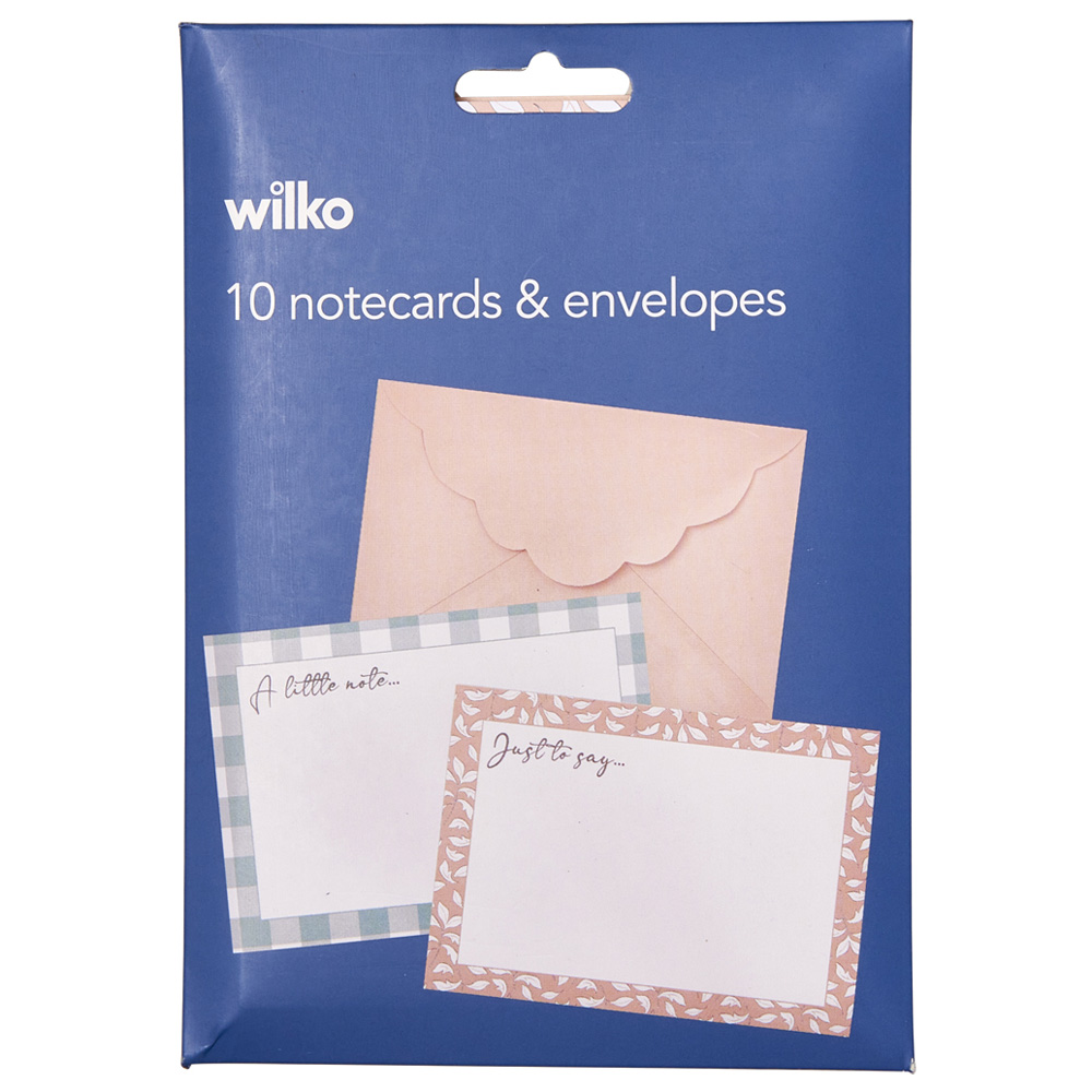 Wilko Fond Memories Notecards and Envelopes 10 Pack Image 1