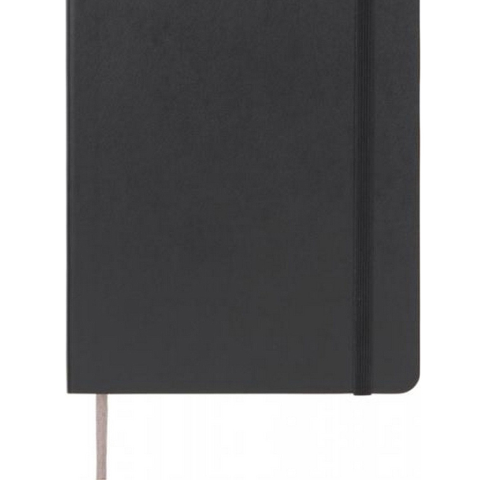 Moleskine Classic Large Solid Black Soft Cover Squared Notebook Image 3