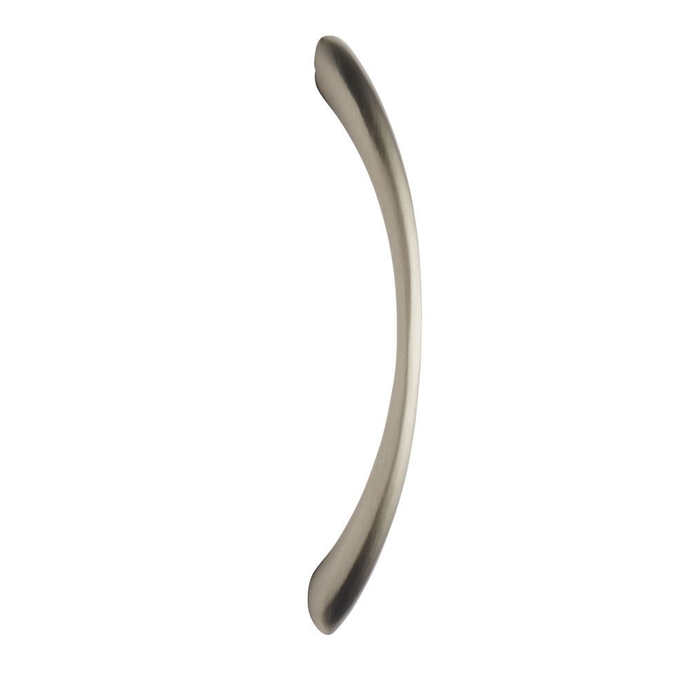 Wilko Bow Satin Nickel Door Handles Image