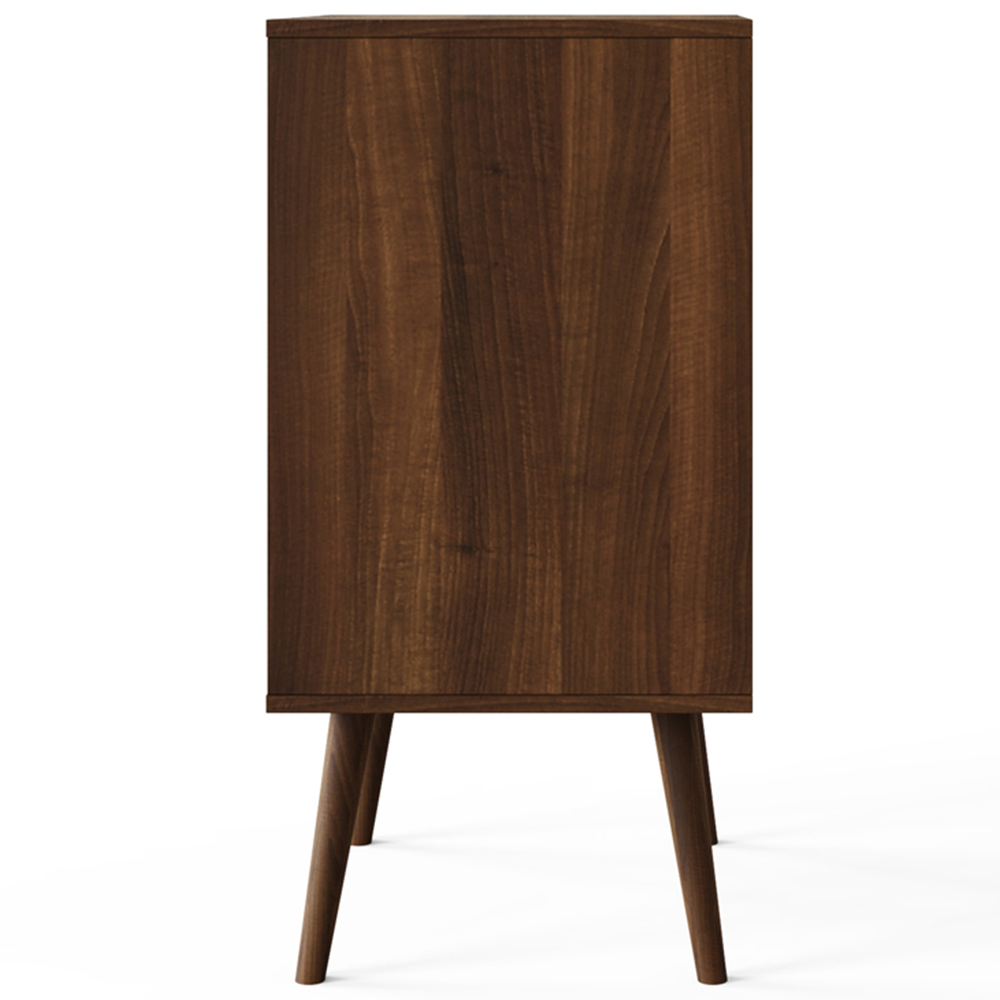 GFW Jaxon 2 Shelf Walnut Compact Open Turntable Stand Image 4