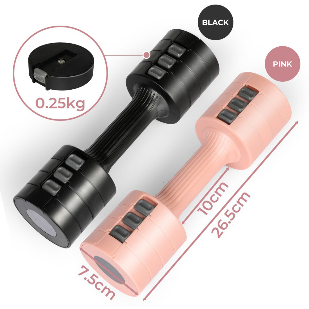 Spector Centra Pink Metal Adjustable Dumbbell Pair 1-2.5kg Image 9