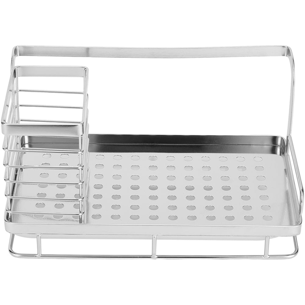 H&O Direct Stainless Steel Sink Organiser with Draining Tray Image 1