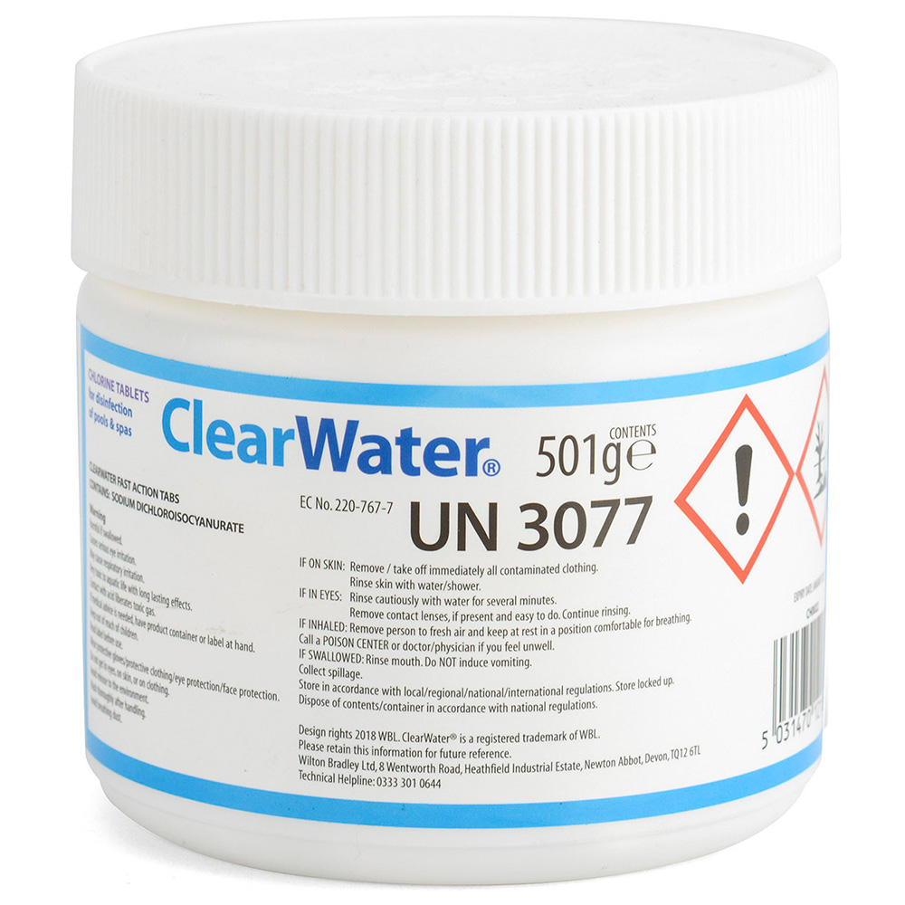 ClearWater Fast Action Chlorine Tablet 3g 167 Pack Image 3