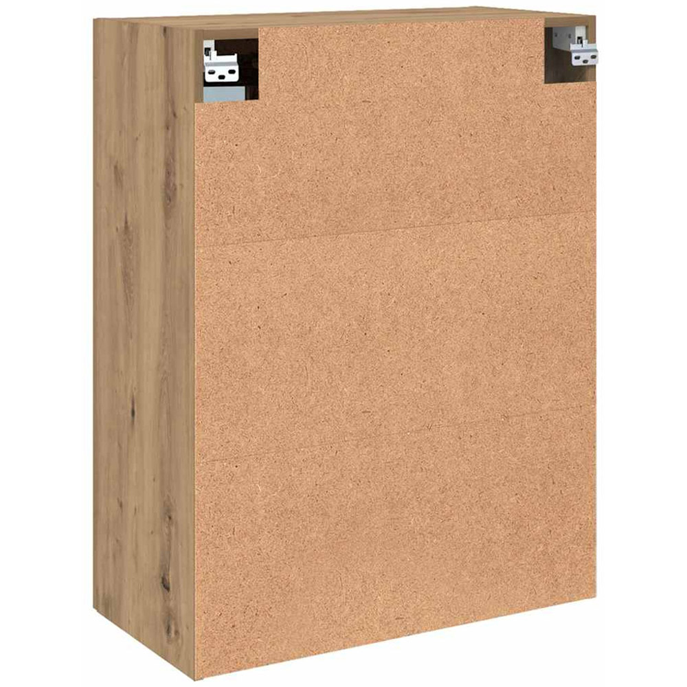 vidaXL 2 Glass Door Artisan Oak Hanging Wall Cabinet Image 7