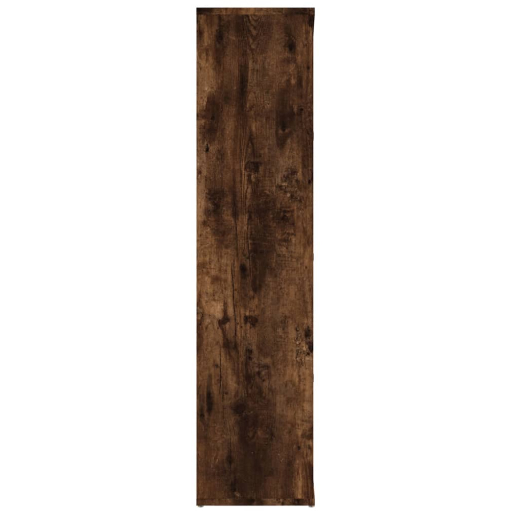 vidaXL 7 Shelf Smoked Oak Bookcase Image 9