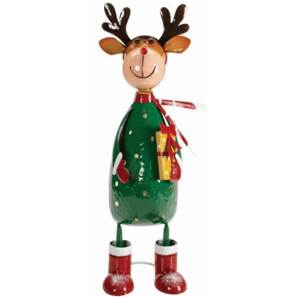 Samuel Alexander Polka Dot Metal Rudolph Christmas Decoration 44cm Image 1