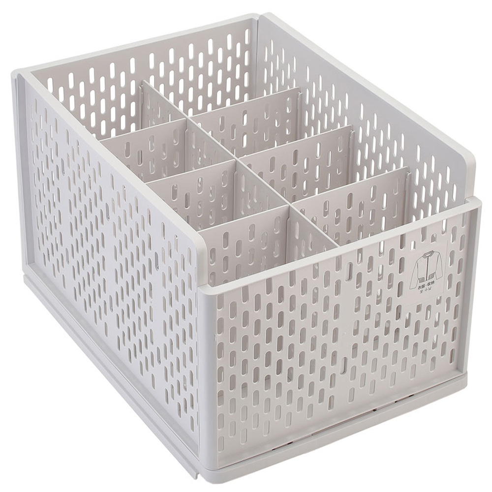 Living and Home Stackable Clothes Storage Basket Drawer Image 1