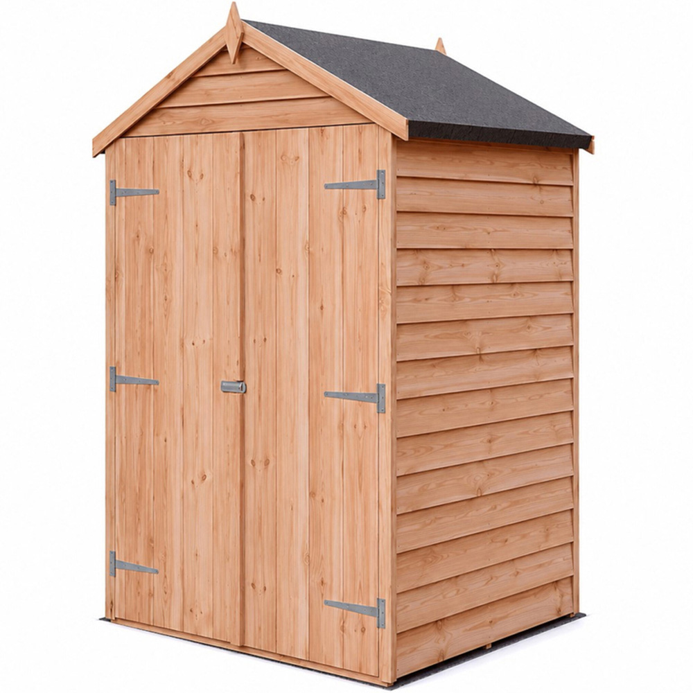 Shire 4 x 3ft Double Door Dip Treated Overlap Shed Image 3