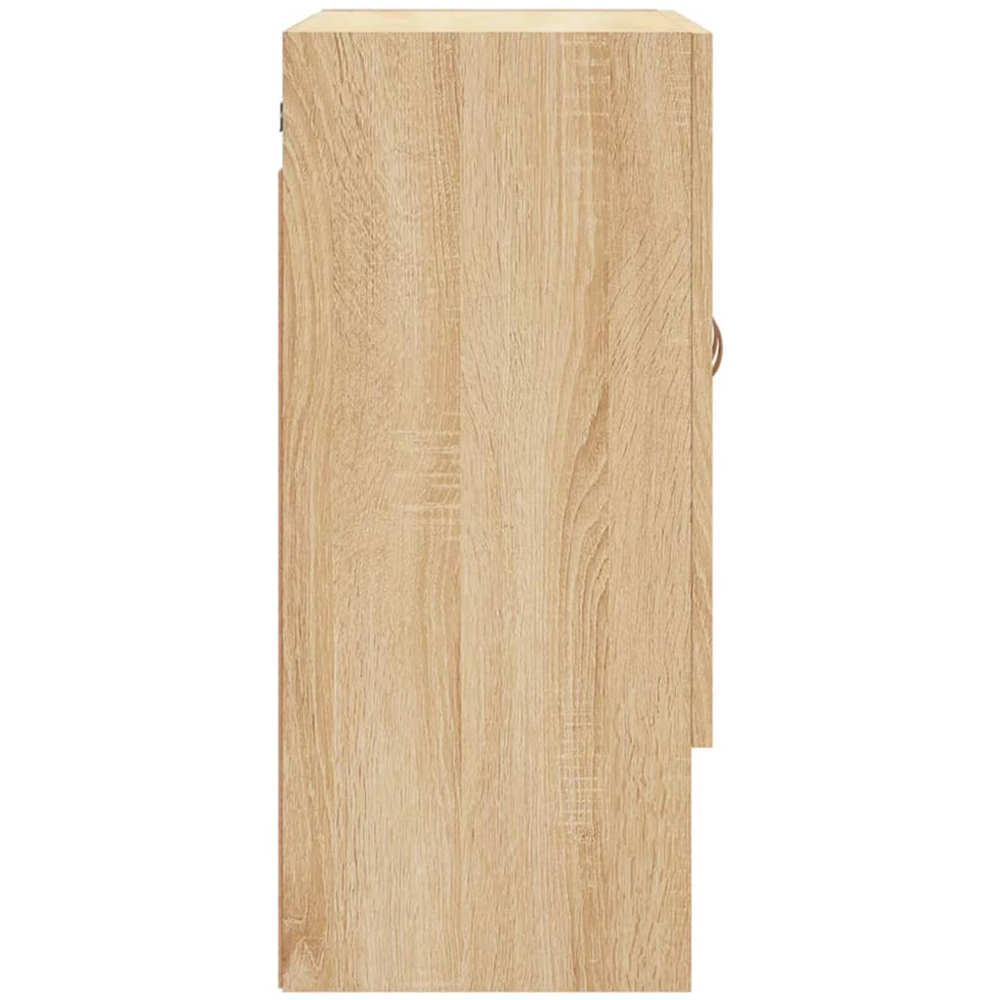 vidaXL 2 Door Single Shelf Sonoma Oak Wall Cabinet Image 7