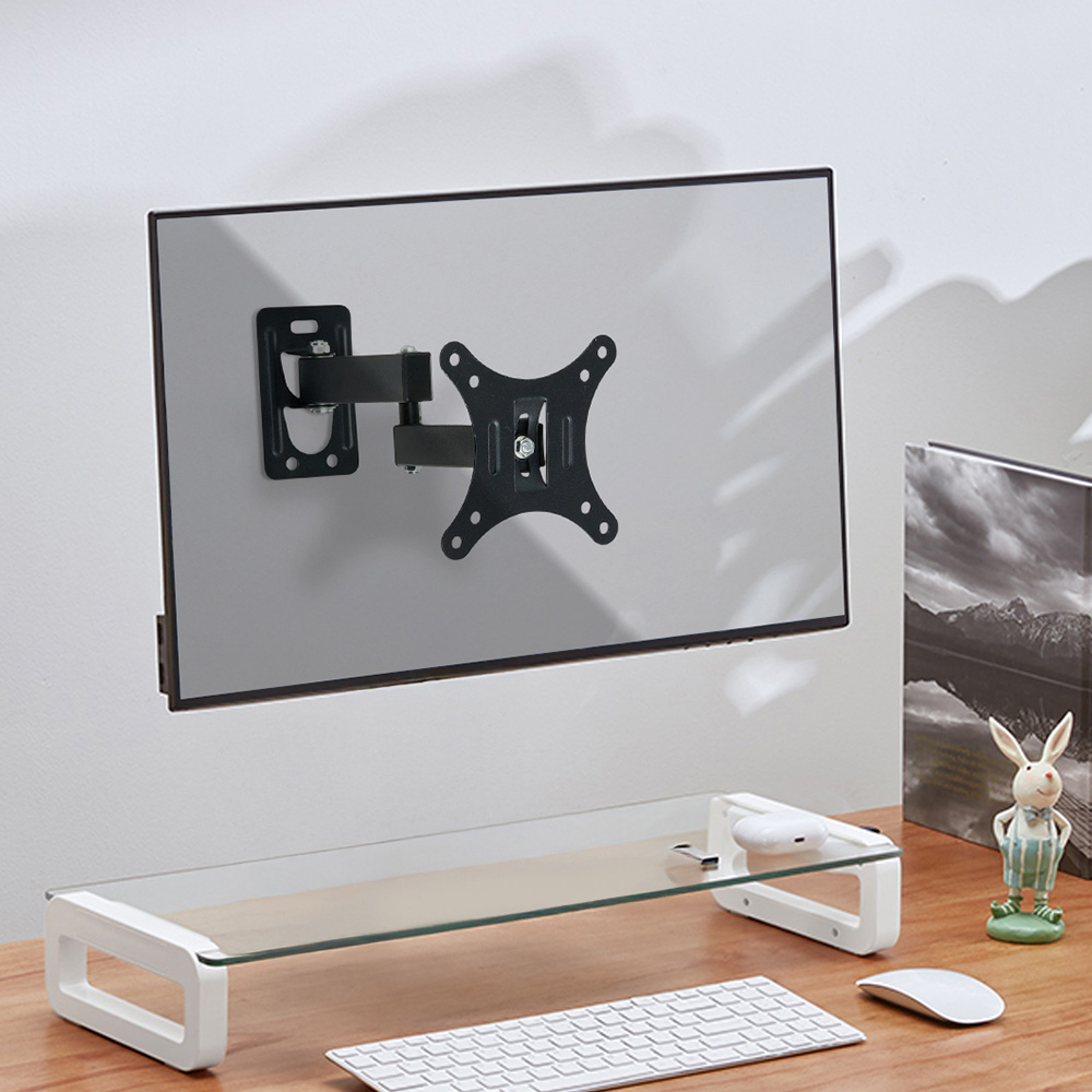 Living and Home 10-26 inch Black Metal Wall Mounted TV Monitor Bracket Image 2