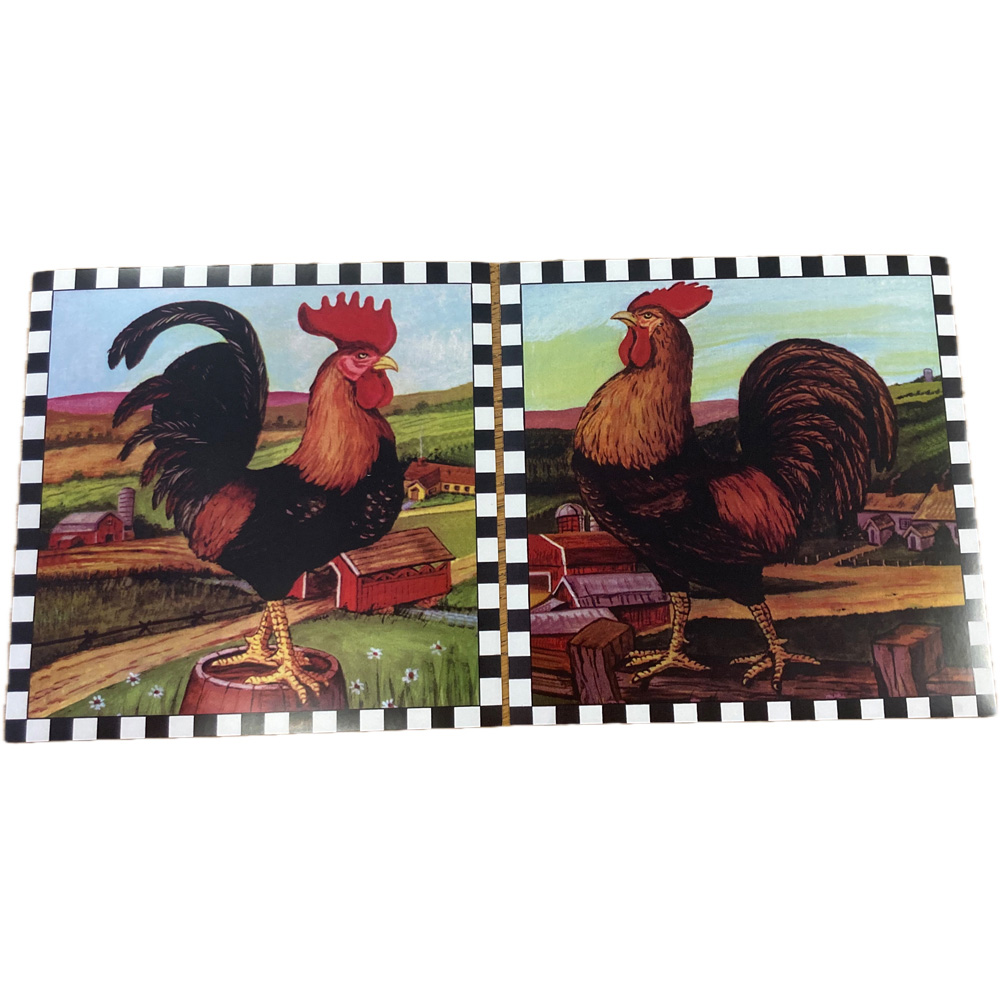 Avilo Rooster Self-Adhesive Waterproof Vinyl Tile Sticker 24 Pack Image 6