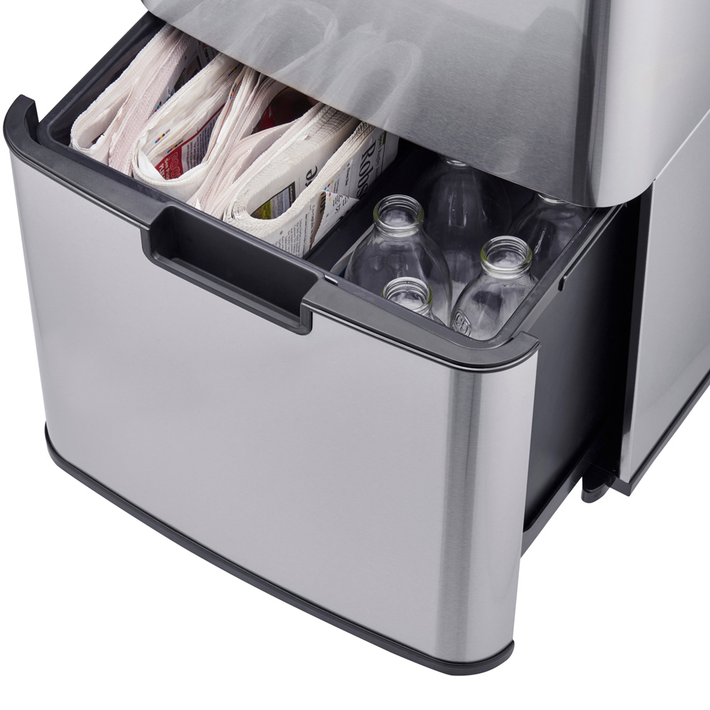 Cooks Professional G3474 Silver Recycling Sensor Bin 75L Image 6