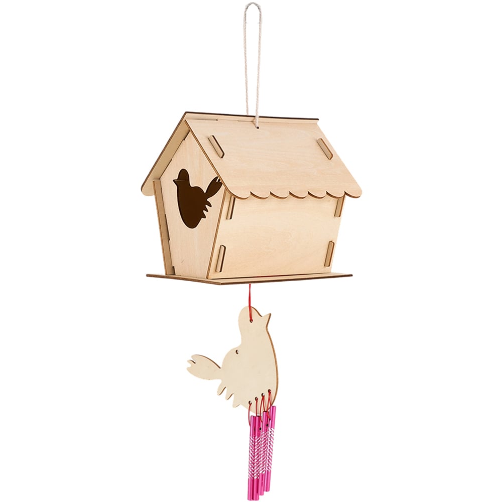 H&O Direct Kids DIY Wooden Birdhouse Art and Craft Kit 2 Pack Image 3