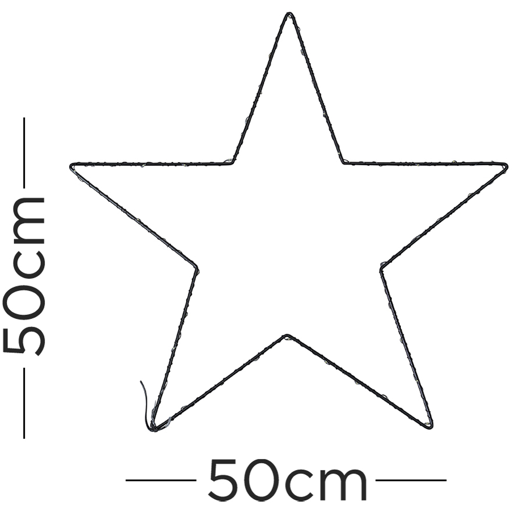 ValueLights Black Star Shape LED Garden Light Image 9