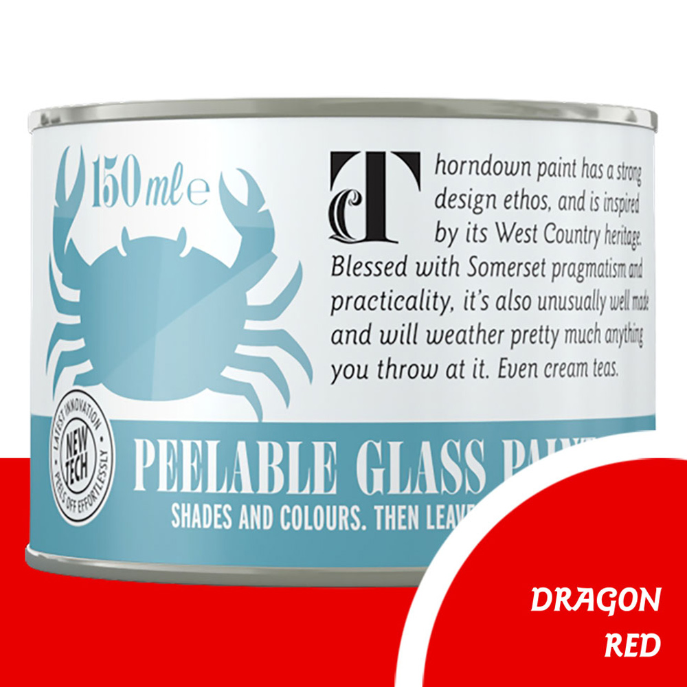 Thorndown Dragon Red Peelable Glass Paint 150ml Image 3