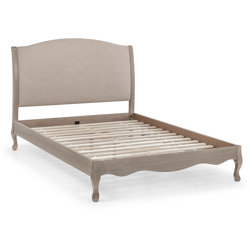 Julian Bowen Camille Super King Oatmeal Limed Oak Bed Frame Image 4