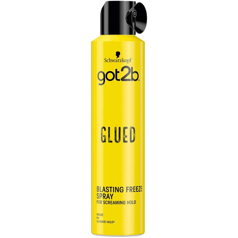 Schwarzkopf got2b Glued Blasting Freeze Extreme Hold Hair Spray 300ml 3 Pack Image 3