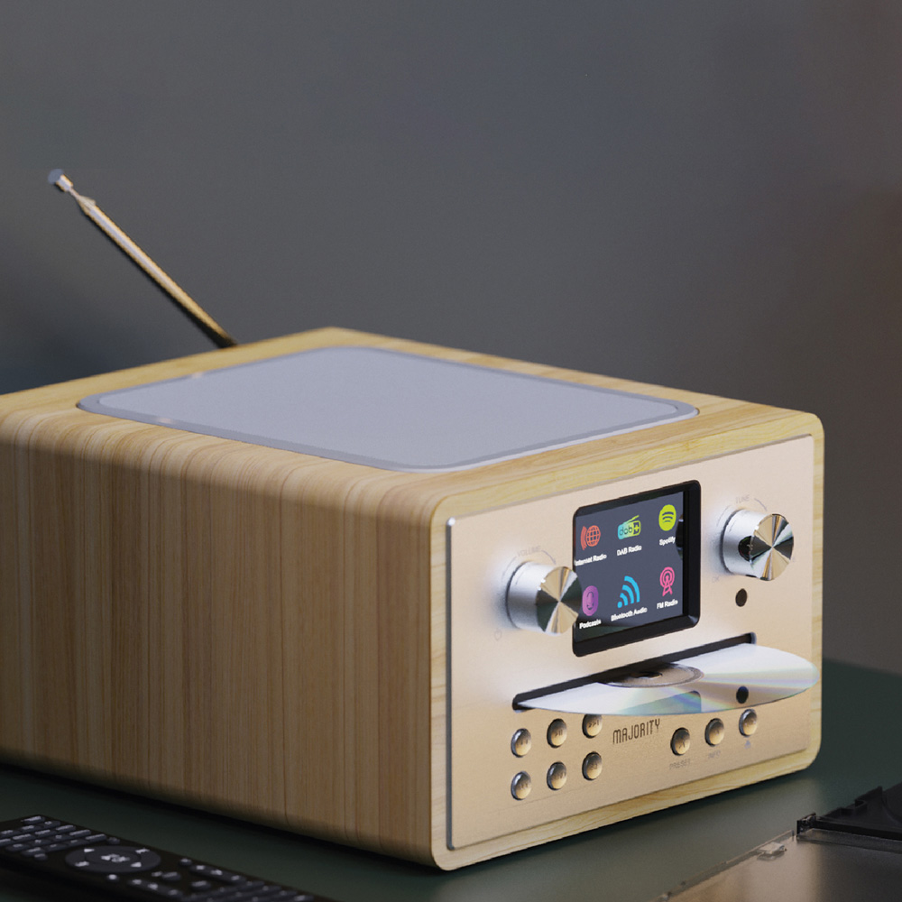 Majority Homerton Oak 2 DAB & FM Radio Image 4