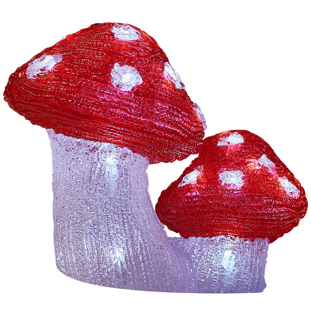 Wilko Acrylic Light Up Mushrooms Image 2