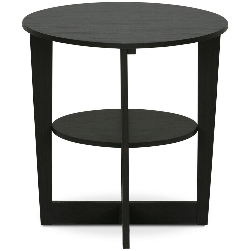 Walplus Jaya Walnut Oval End Table Image 3