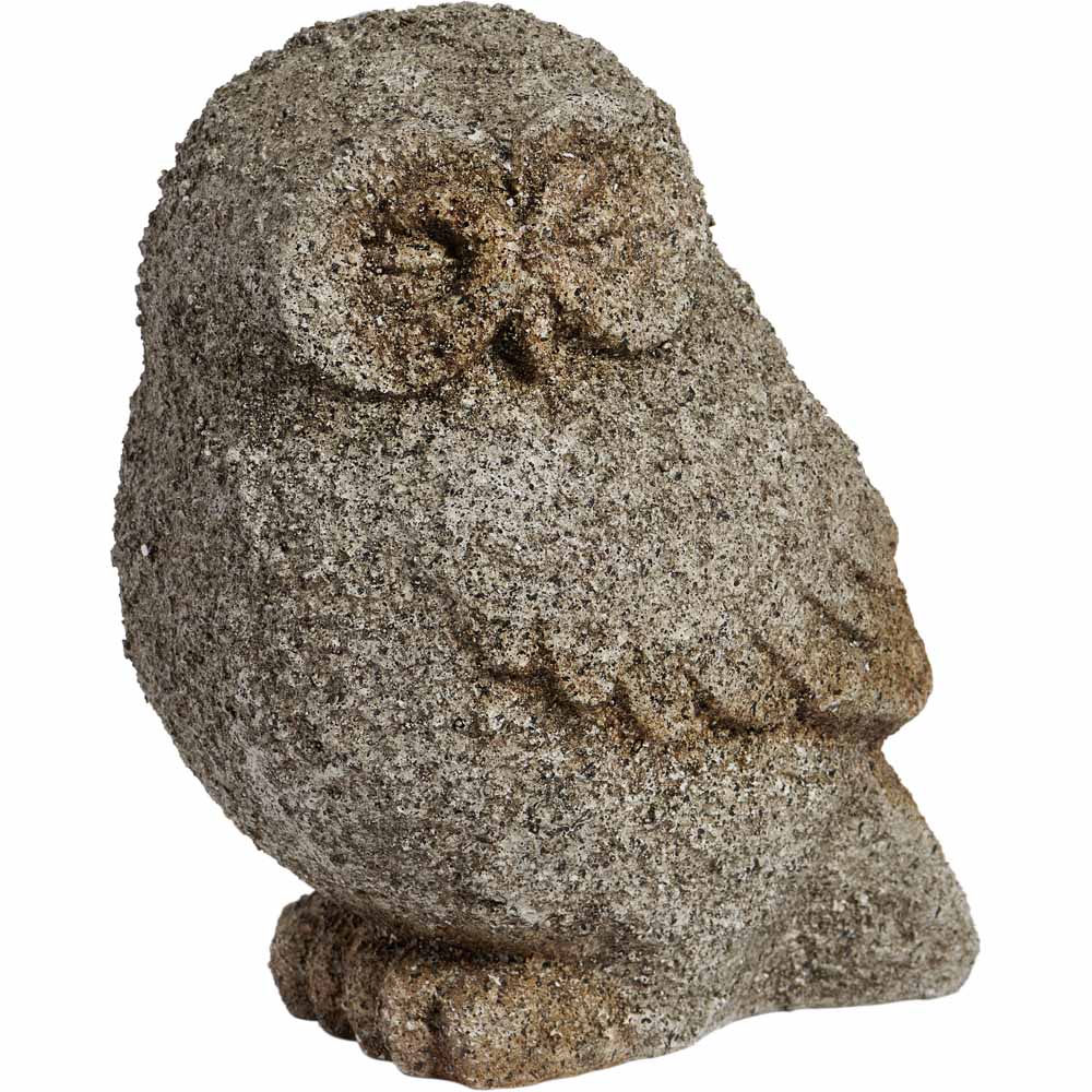 Wilko Stone Effect Ornament Owl Image 1