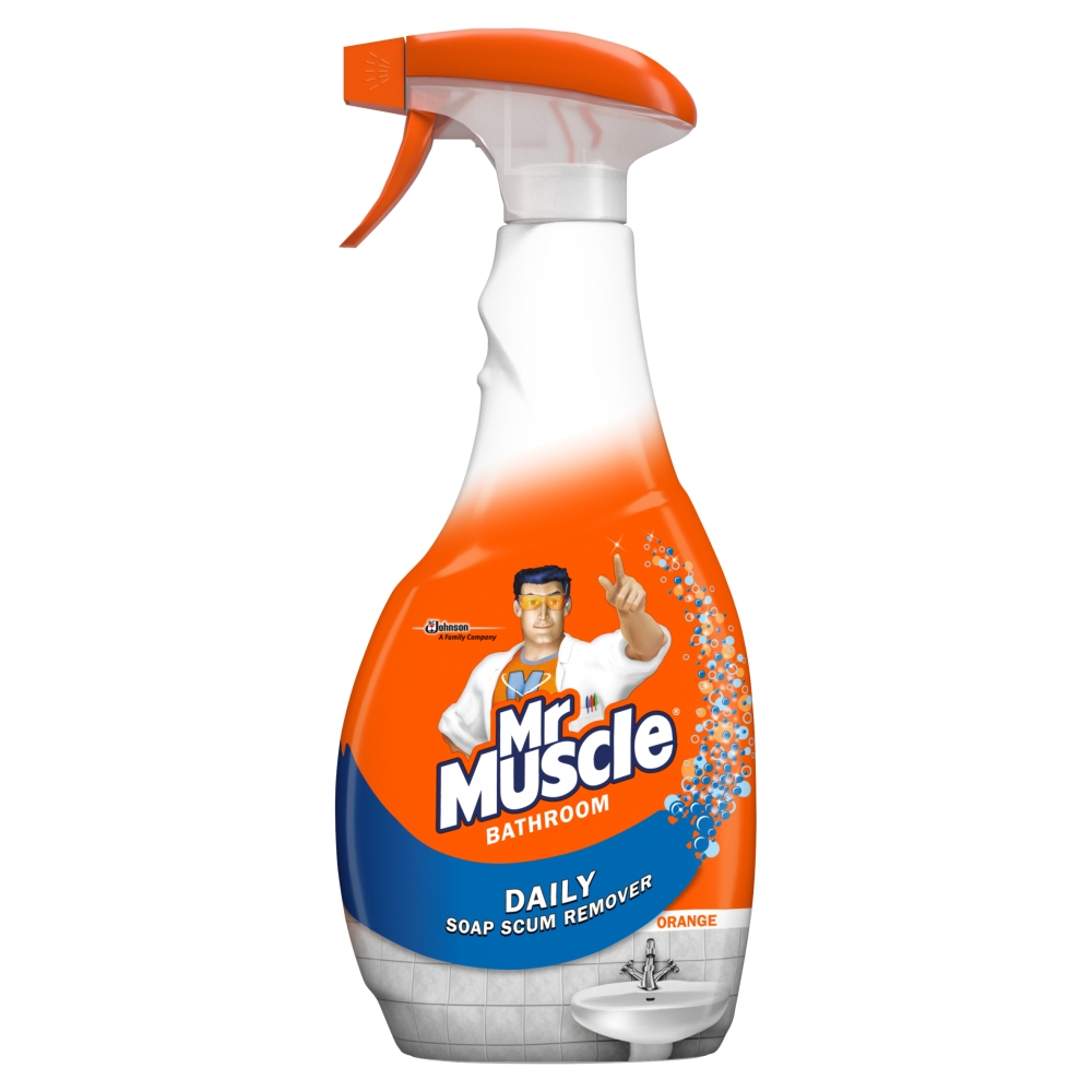 Mr Muscle Orange Bathroom Spray 500ml Image 1
