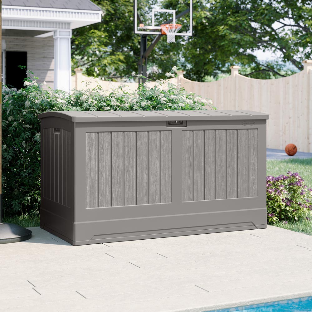Suncast Montana 757L Stone Grey Storage Box Image 2