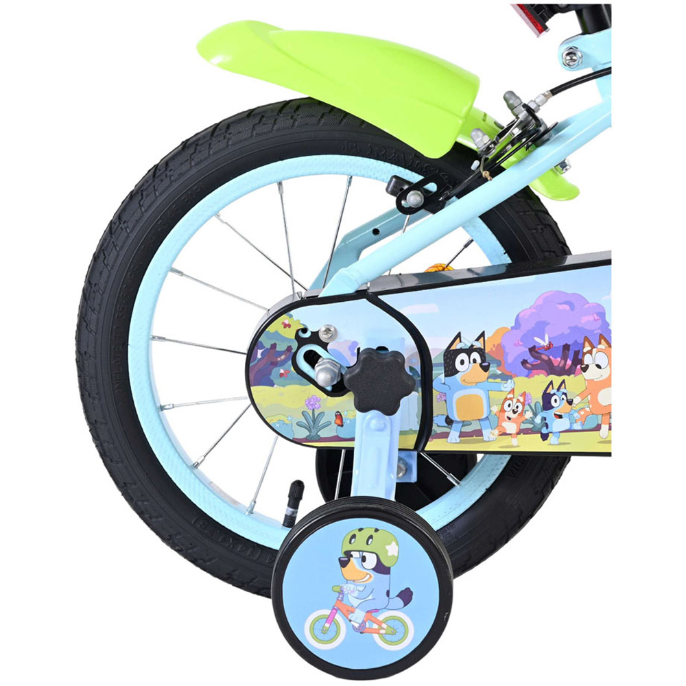 Volare Bluey Kids 14 inch Multicolour Bike with Stabilisers Image 6