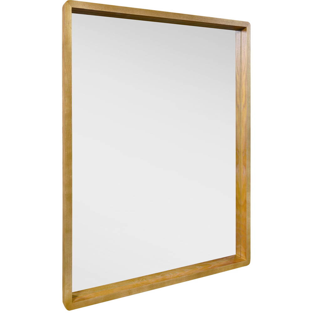 The Naturalis Solid Oak Framed Overmantle Wall Mirror 102 x 80cm Image 3