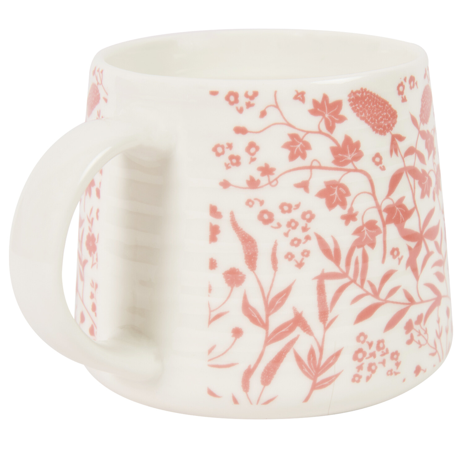 Flower Ribbed Mug - Pink Image 2
