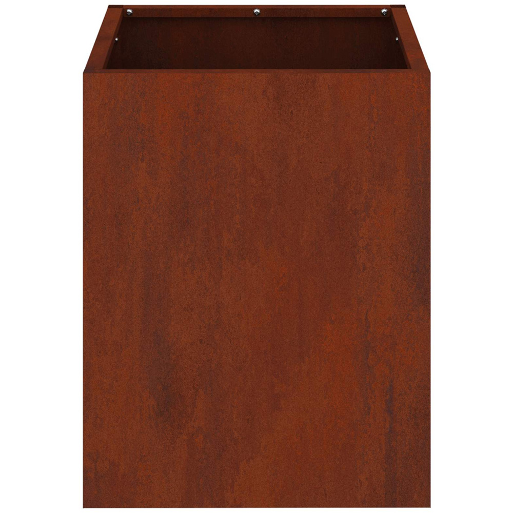 vidaXL Brown Weathering Steel Garden Planter 40 x 32 x 32cm Image 5