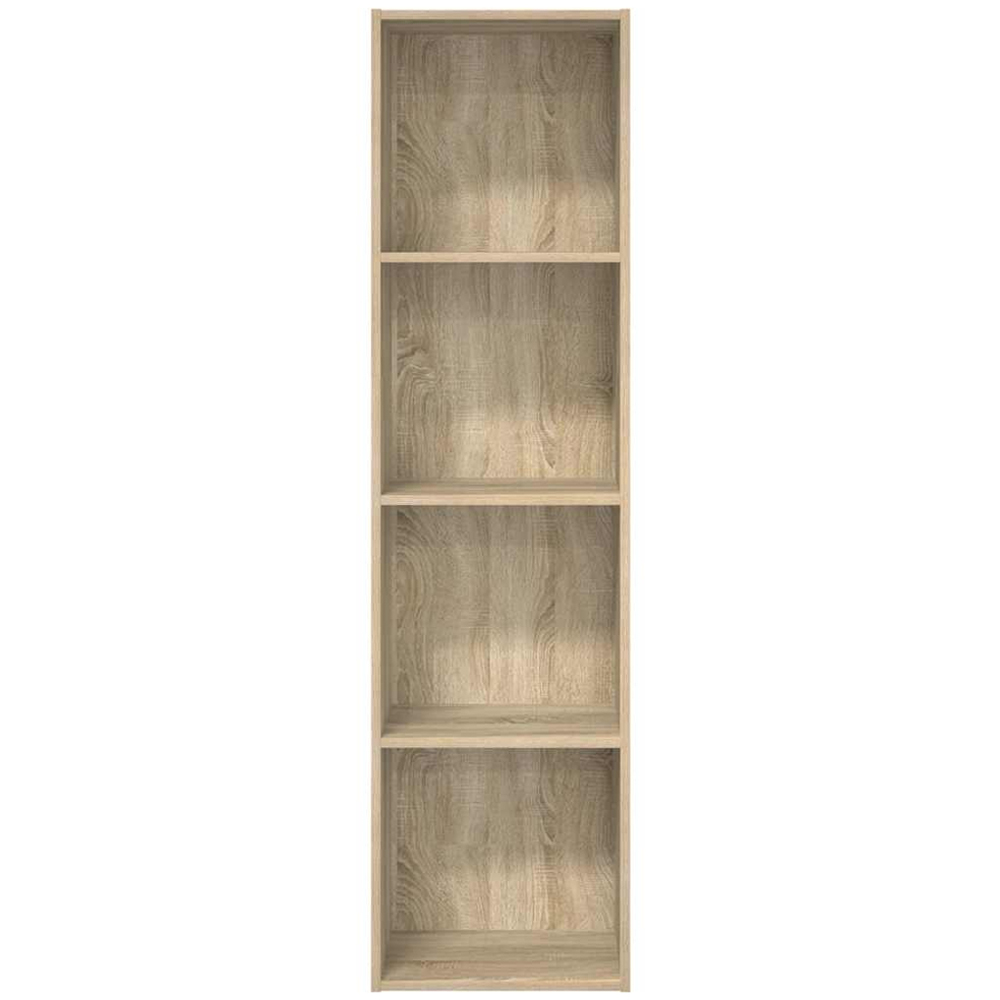 vidaXL 4 Shelf Sonoma Oak Bookcase Image 5