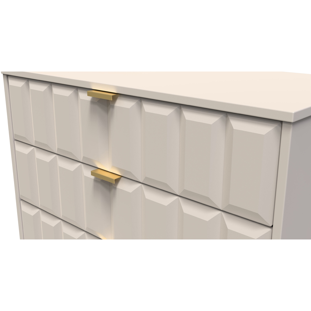 Crowndale Cube 3 Drawer Matt Kashmir Chest of Drawers Ready Assembled Image 5