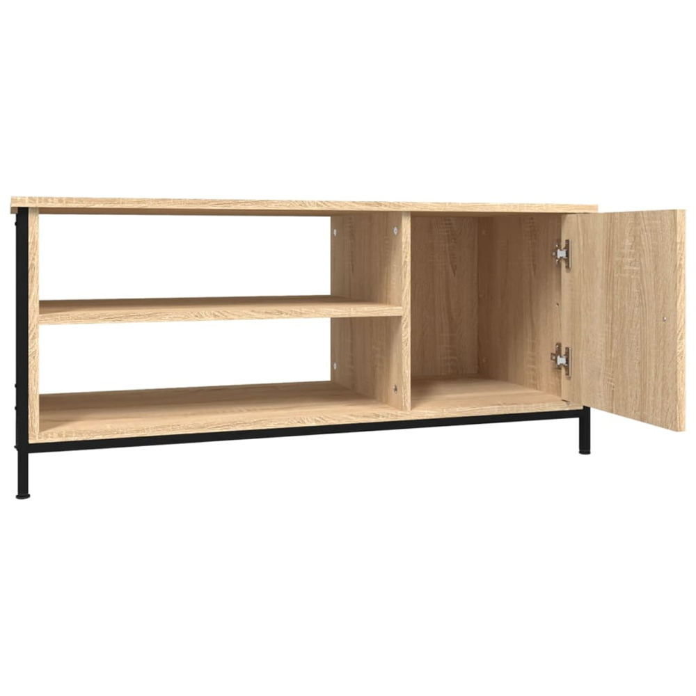vidaXL Single Door 2 Shelf Sonoma Oak TV Cabinet Image 4