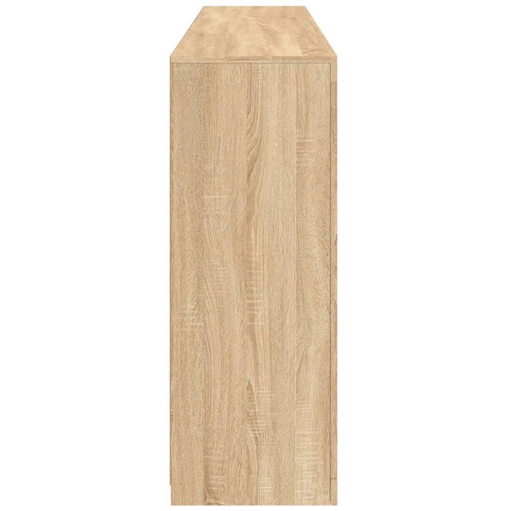 vidaXL 6 Door 6 Shelf Sonoma Oak Sideboard LED Lights Image 7