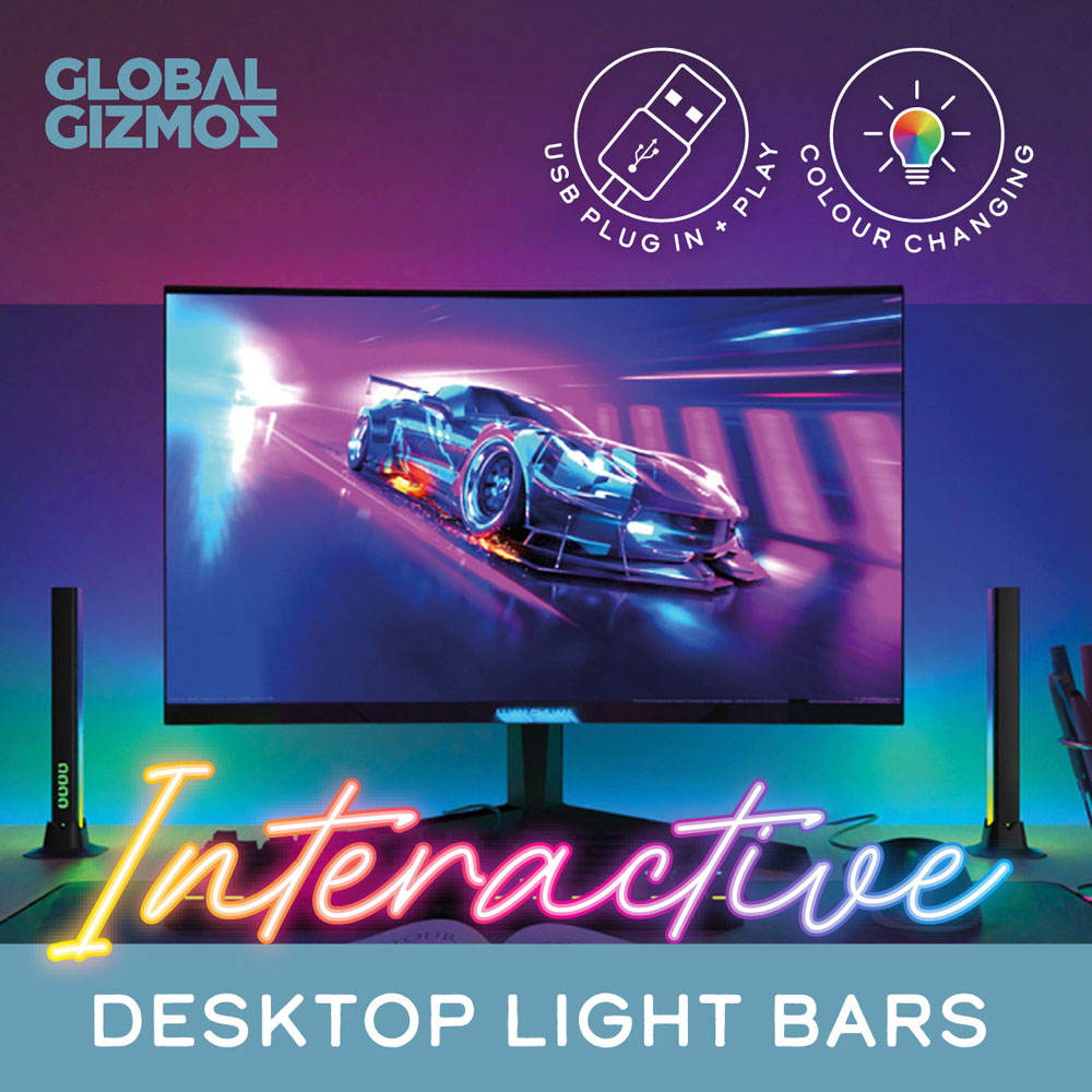 Global Gizmos Interactive Desktop Light Bar 2 Pack Image 6