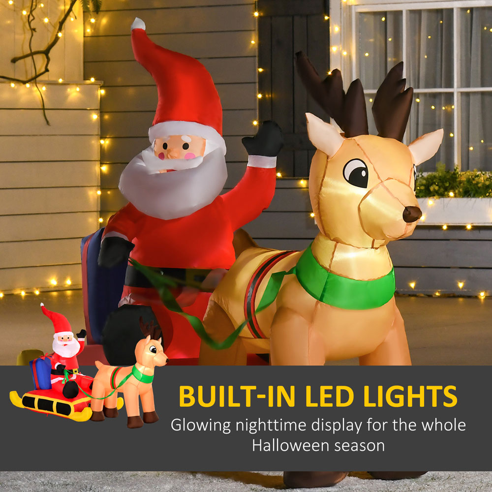 Everglow Multicolour Inflatable Santa 4ft Image 4