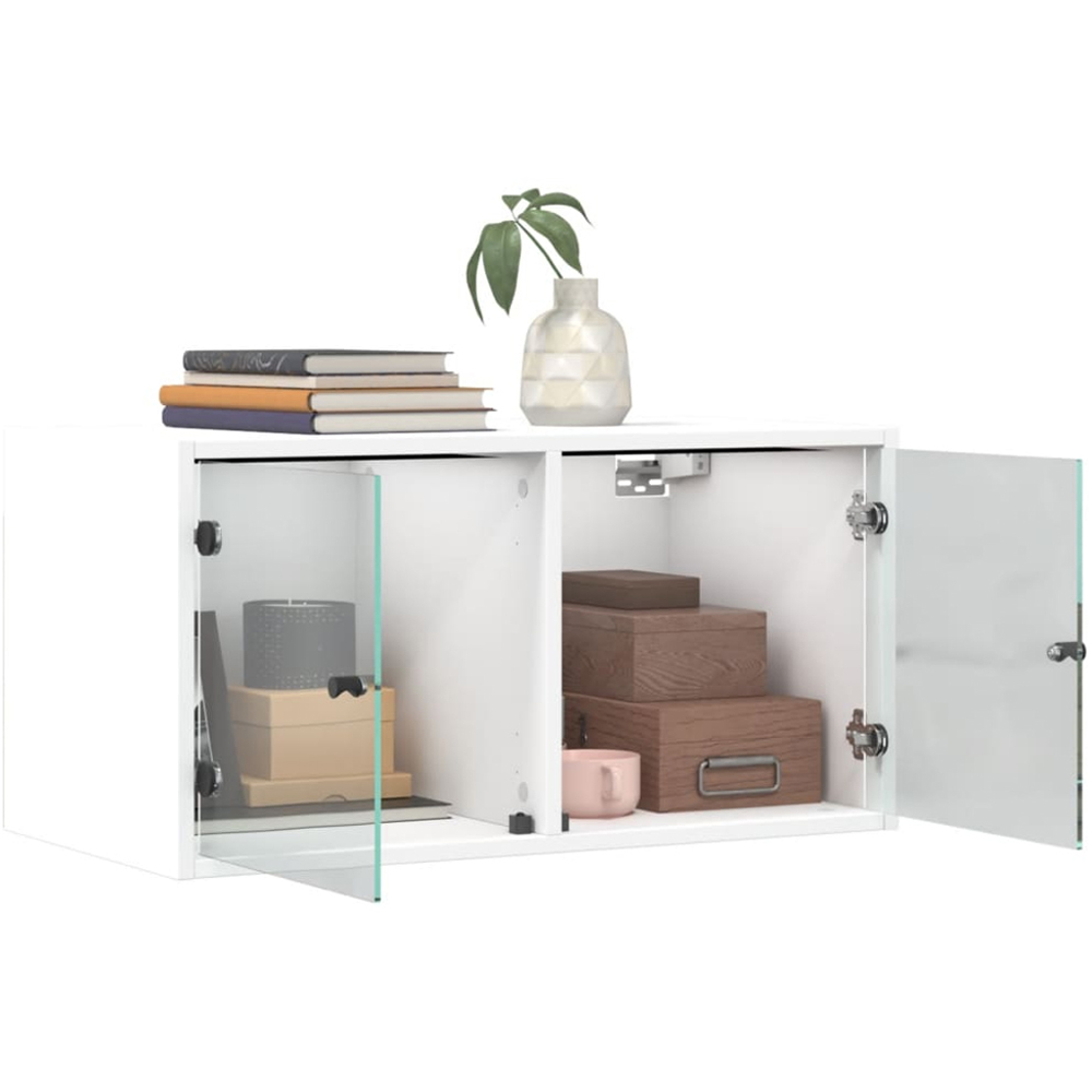 vidaXL 2 Door White Wall Cabinet Image 4