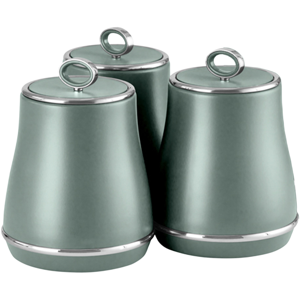Tower Renaissance EEJB287 Forest Green Bread Bin with 3 Piece Canister Set Image 2