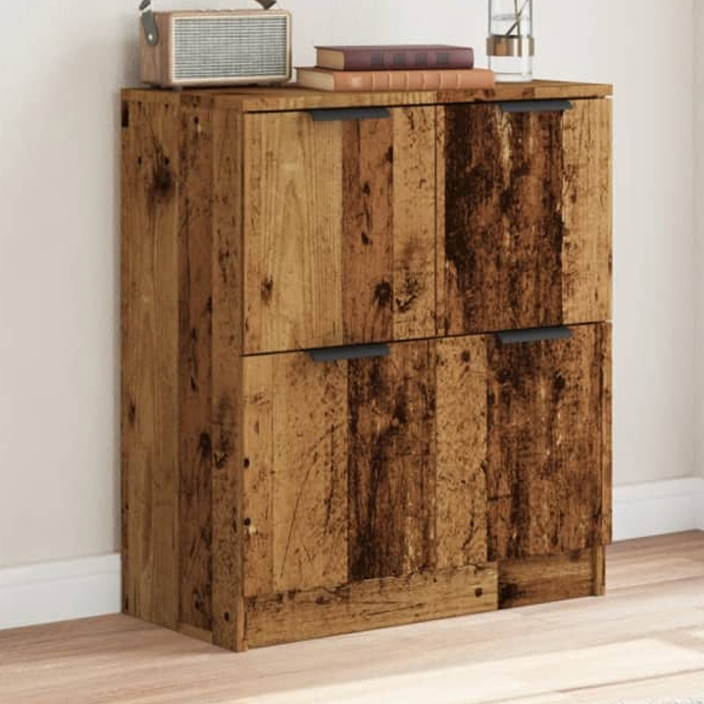 vidaXL 4 Door Old Wood Sideboard Image 1