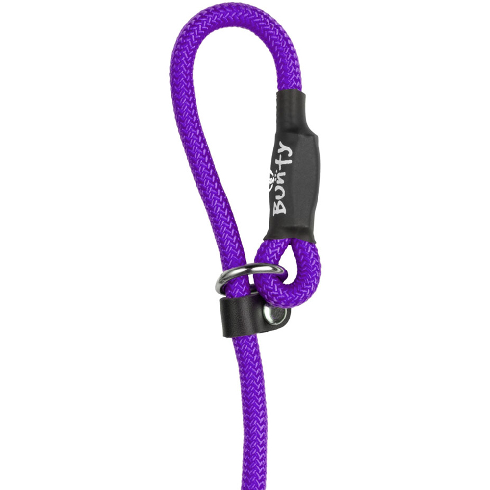 Bunty Medium 8mm Purple Rope Slip-On Lead For Dogs Image 2
