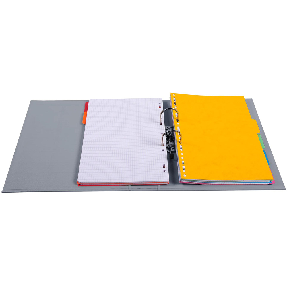 Exacompta PremTouch A4 Dark Grey PVC Lever Arch File 10 Pack Image 3