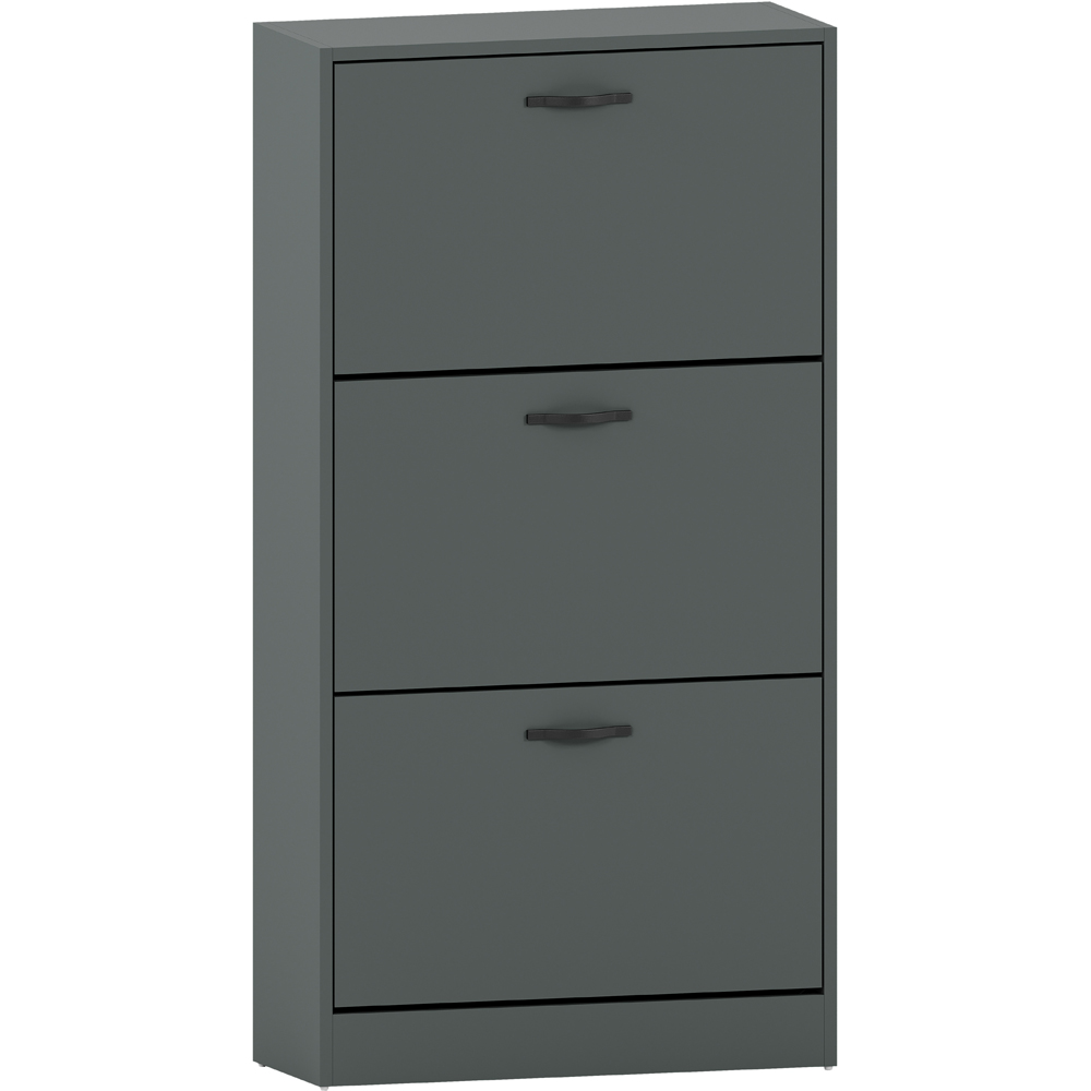 VIDA DESIGNS 3 Drawer Green Shoe Cabinet Image 2