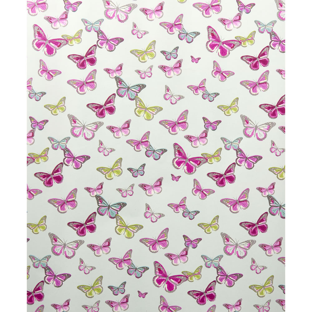 Wilko Butterfly Wrapping Paper Roll 2m Image