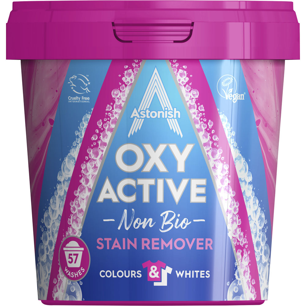 Astonish Oxy Active Non-Bio Stain Remover 57 Washes 1.25kg Image 1